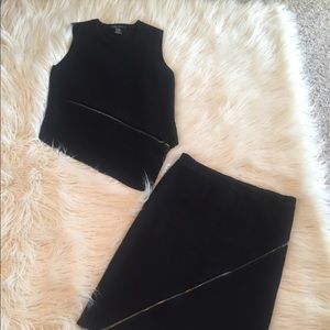 🤗 TOTAL STEAL! 🤗 Asymmetrical Knit Skirt Set EUC